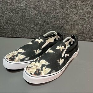 BLVD “Flying Crane” Men’s Custom Slip On Shoes Size 10.5